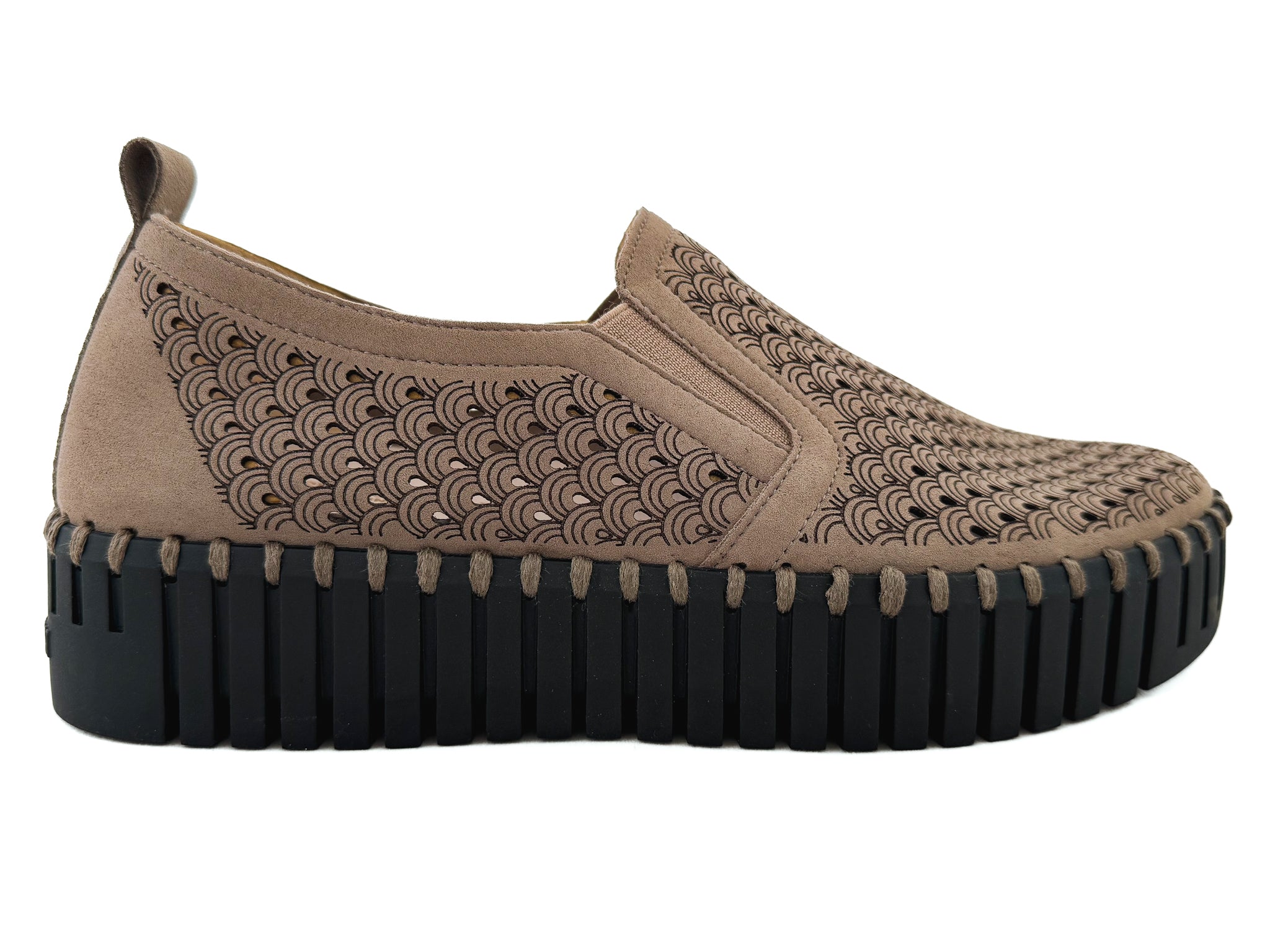 Ilse Jacobsen Metallic Tulip Slip-On w/White Sole Metallic